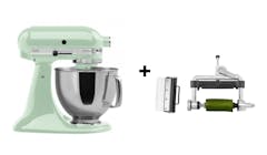 KitchenAid Artisan Series 4.8L Stand Mixer (Pistachio) with Vegetable Sheet Cutter