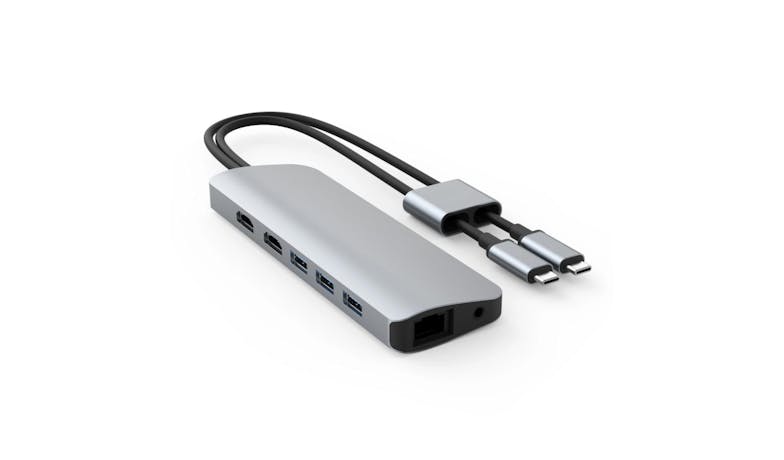 Hyper Drive VIPER 10-in-2 USB-C Hub HD392 - Silver