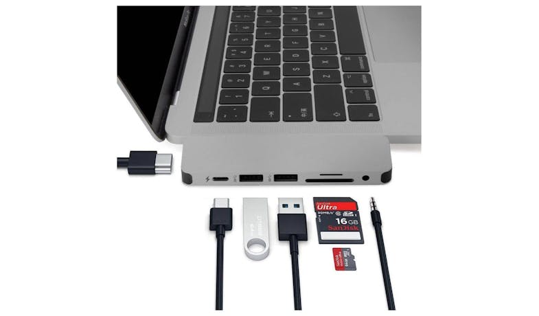 Hyper Drive SOLO 7-in-1 USB-C Hub Adapter - Space Gray
