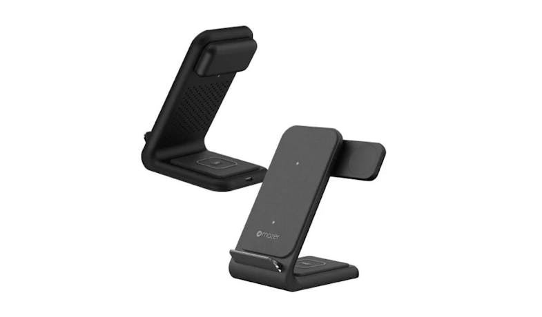 Mazer Infinite 25W Wireless charging stand (Apple Edition 3-in-1) - Black (WiDESK390)
