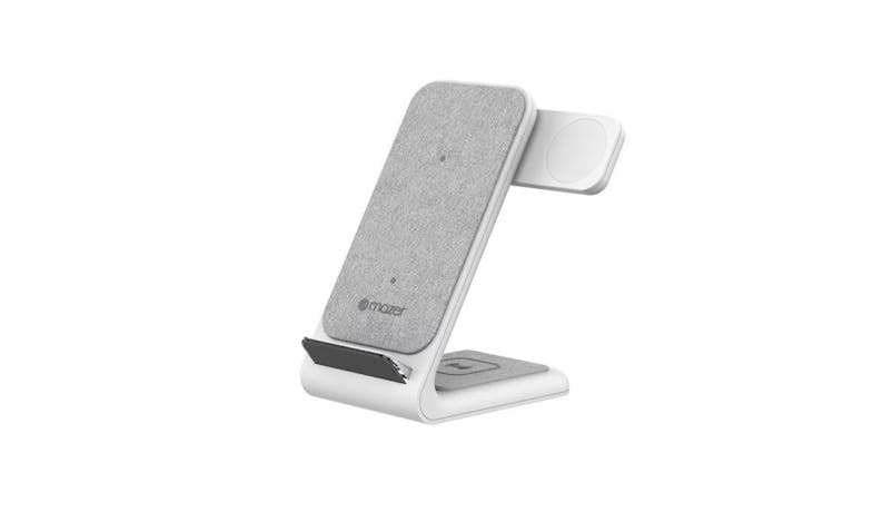 Mazer Infinite 25W Wireless charging stand (Apple Edition 3-in-1) - White