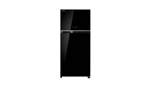 Toshiba 535L Top Mounted Freezer Refrigerator - Glass Black (IMG 1)