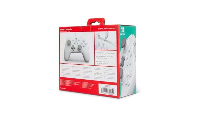 PowerA Wired Controller for Nintendo Switch - White (02)