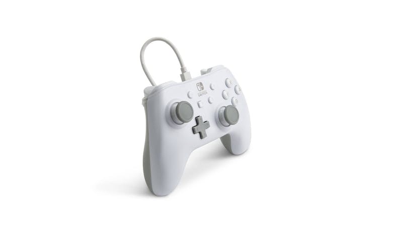 PowerA Wired Controller for Nintendo Switch - White (Side View)