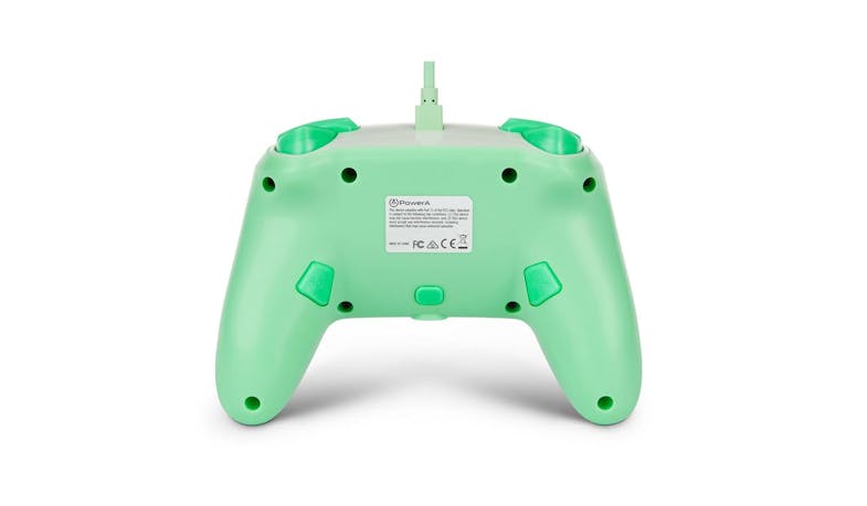 PowerA Enhanced Wired Controller for Nintendo Switch - Animal Crossing (Back View)