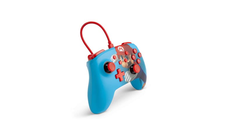 PowerA Enhanced Wired Controller for Nintendo Switch - Mario Punch (Side View)