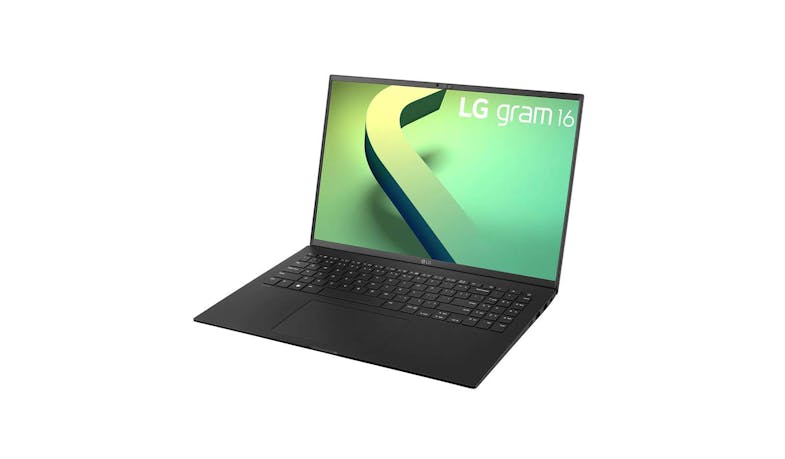 LG Gram (Core i5, 16GB/512GB, Windows 10) 16.0-inch Laptop - Obsidian Black (16Z90Q-G.AA55A3) - Side View