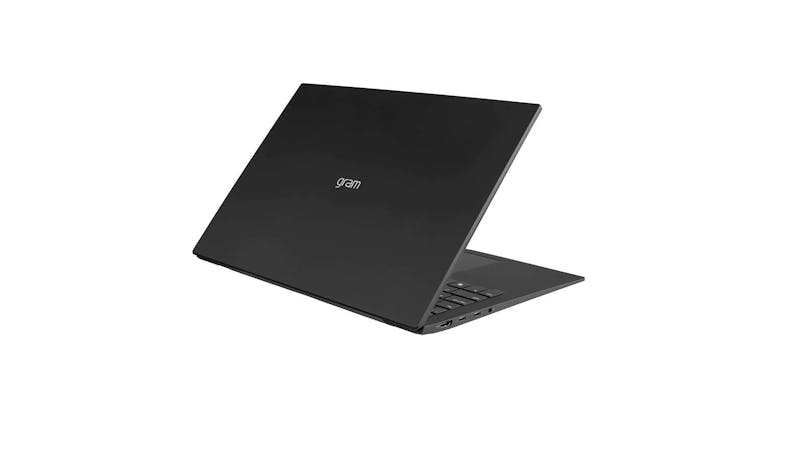 LG Gram (Core i5, 16GB/512GB, Windows 10) 16.0-inch Laptop - Obsidian Black (16Z90Q-G.AA55A3) - Back View