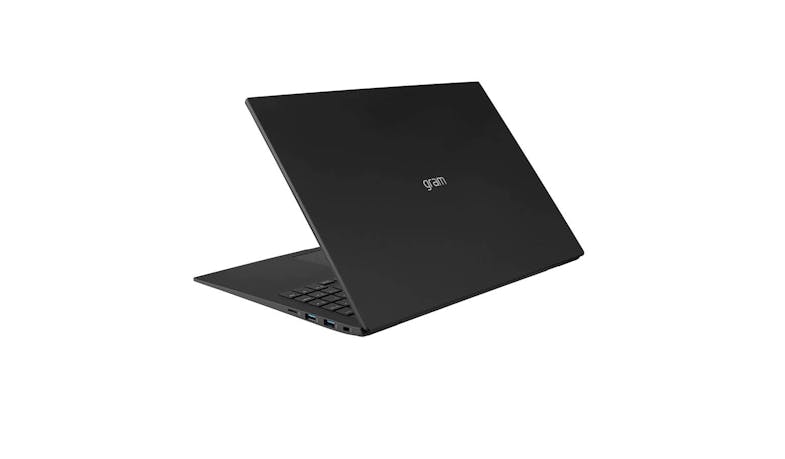 LG Gram (Core i5, 16GB/512GB, Windows 10) 16.0-inch Laptop - Obsidian Black (16Z90Q-G.AA55A3) - Half Side View