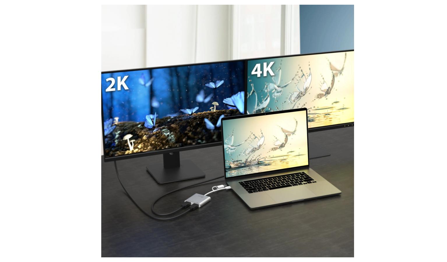 J5 USBC® to Dual HDMI™ MultiMonitor Adapter JCA365 Harvey Norman