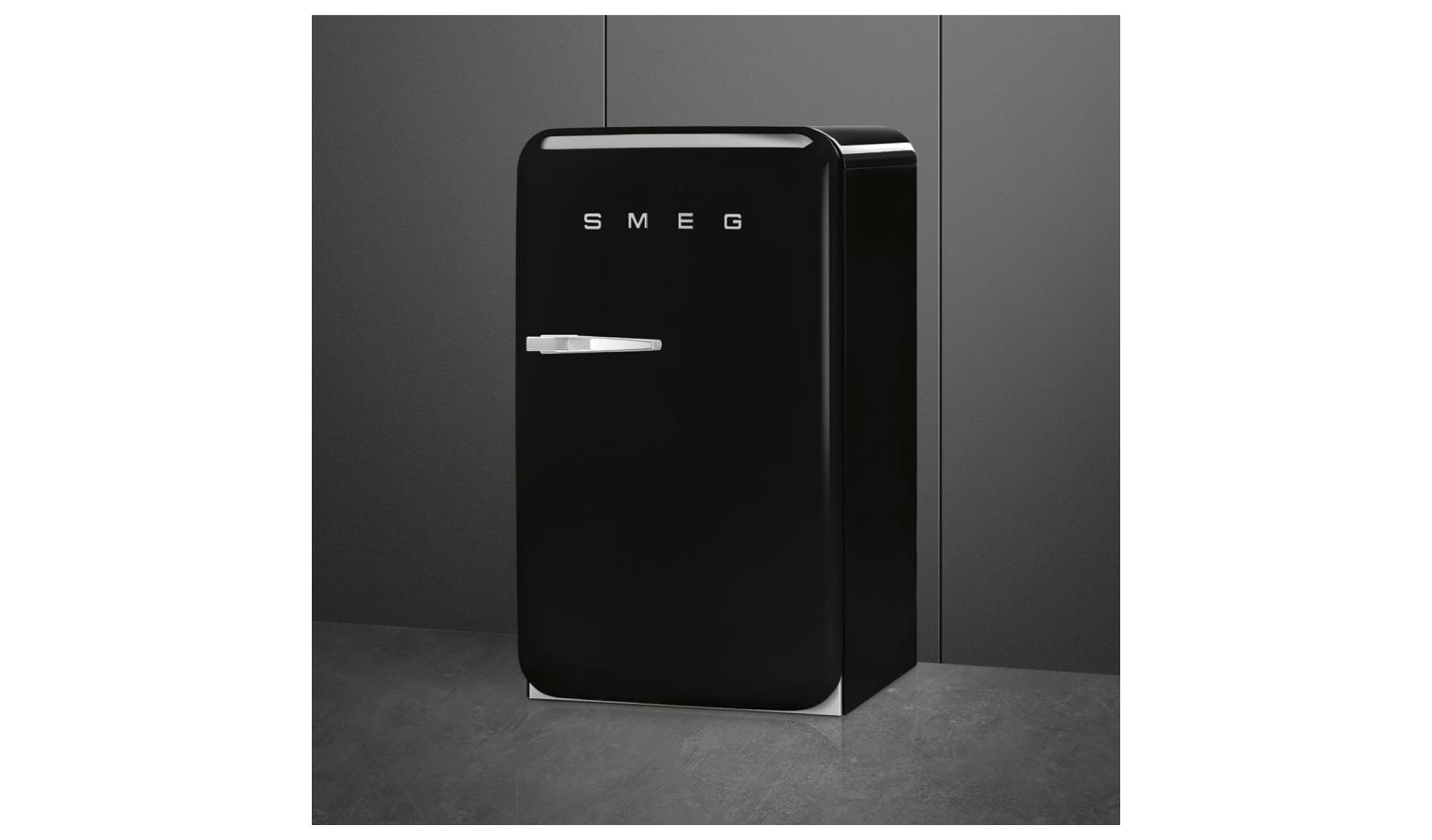 Smeg 135L Refrigerator FAB10HRBL5 Black Harvey Norman Singapore