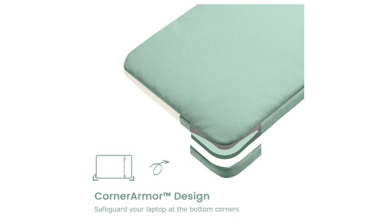Tomtoc Lady Laptop Sleeve for 14-inch MacBook Pro M1 Pro/Mac - Green