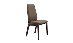 Laurel High Back Reclinable Dining Chair Batick Leather with D100 Legs