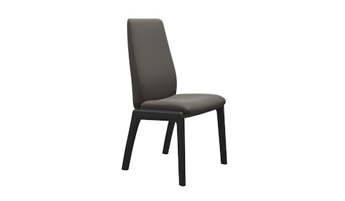Laurel High Back Reclinable Dining Chair Paloma Leather with D100 Legs