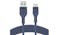 Belkin BOOST CHARGE Flex USB-A to USB-C Cable - Blue (1M) (IMG 3)