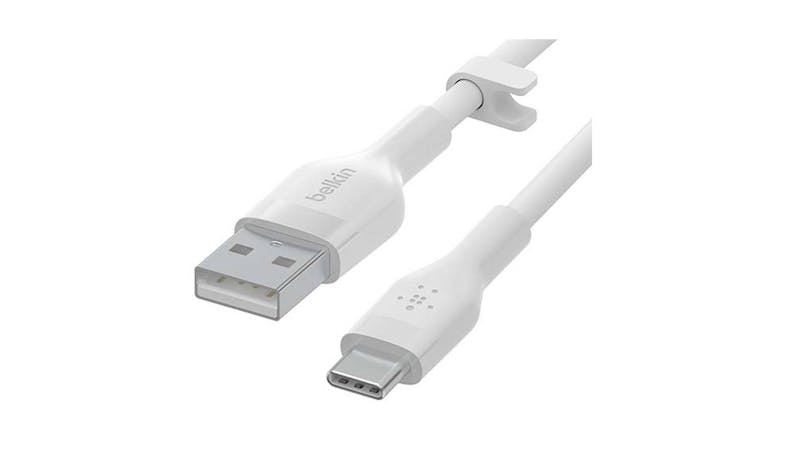 Belkin BOOST CHARGE Flex USB-A to USB-C Cable - White (1M) (IMG 4)