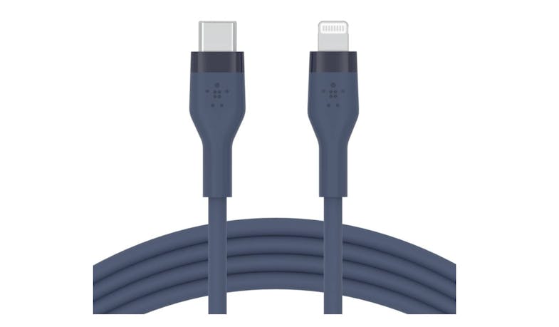 Belkin BOOST CHARGE Silicon USB-C to Lightning Cable - Blue (1M) (IMG 3)