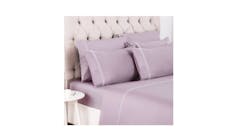 Canopy Elegant Fitted Sheet Set Queen - Rose - Main