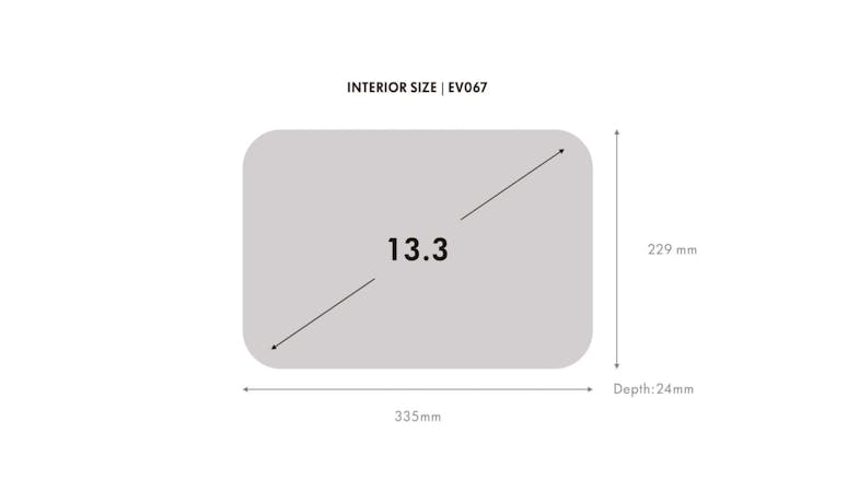 Evol 13.3 Inch Sienna Laptop Sleeve - Maroon