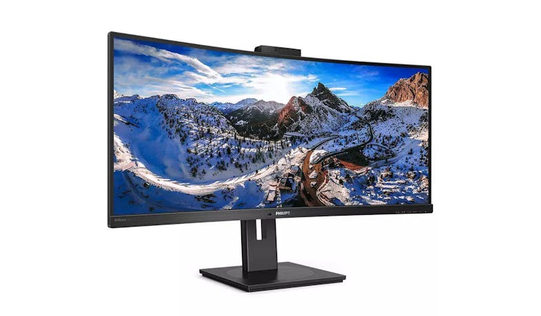 Philips 34-inch WQHD Curved UltraWide LCD Monitor with USB-C (346P1CRH) (IMG 2)