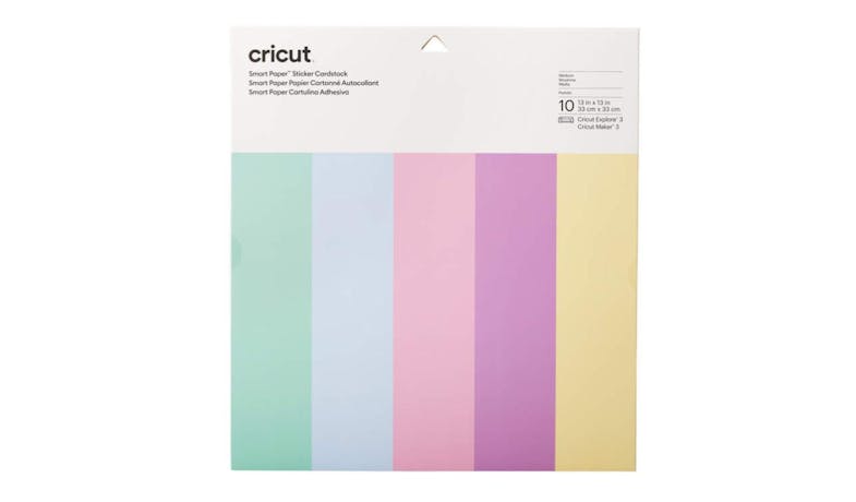 Cricut Smart Paper™ Sticker Cardstock, - Pastels (10 sheets)