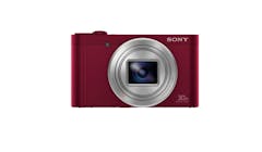 Sony Cyber-Shot W Series WX500 18.2MP Digital Camera with 30x Optical Zoom - Red