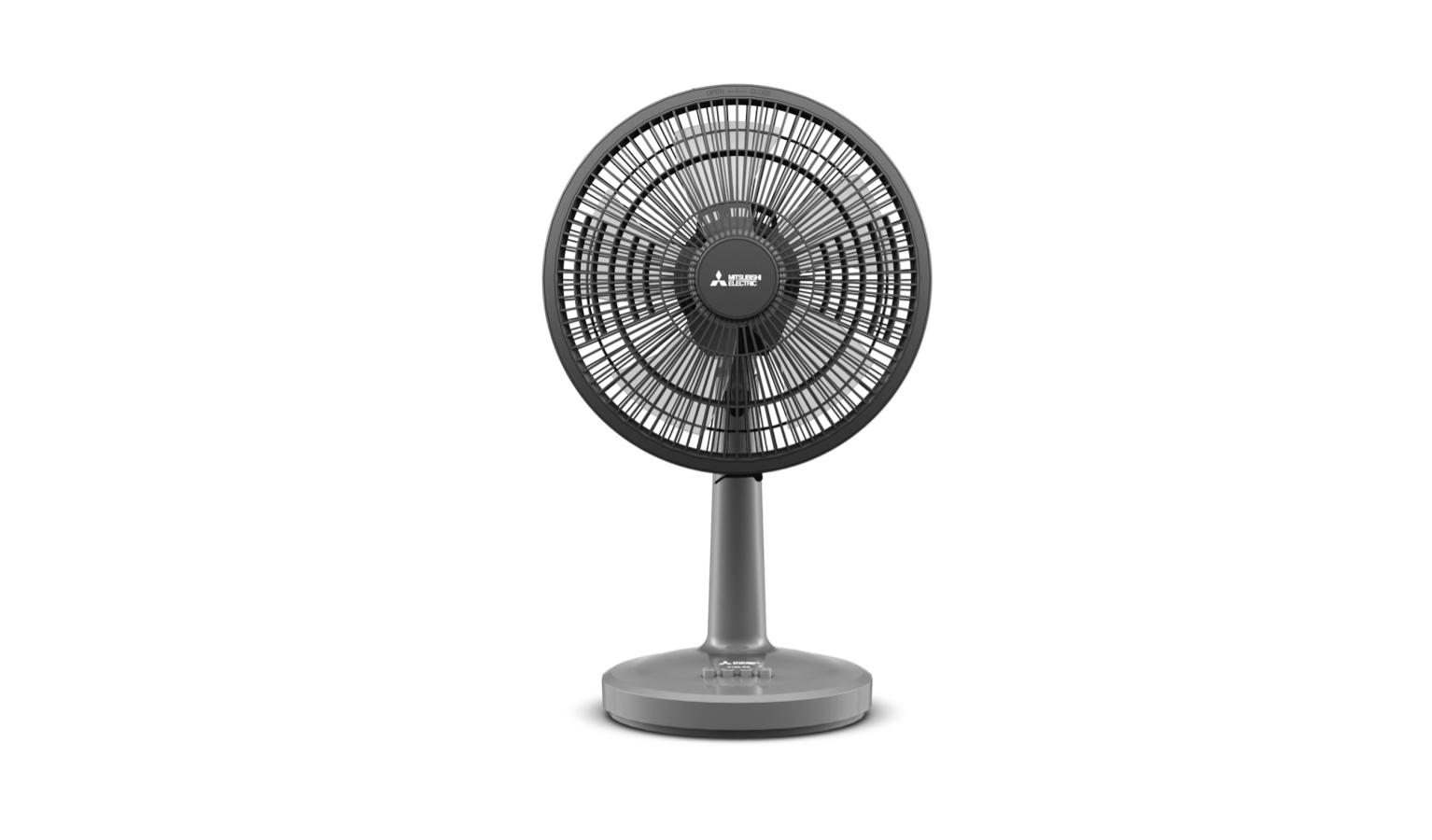 Mitsubishi 12-Inch Desk Fan - Classy Grey
