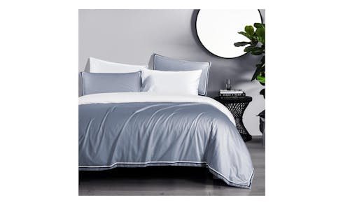 Canopy Earl Bed Sheet - Grey/White (Single Size Set)