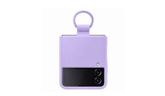 Samsung Galaxy Z Flip4 Silicone Cover with Ring - Bora Purple (IMG 1)