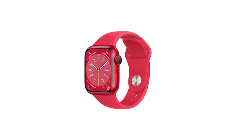 Apple Watch Series 8 GPS 45mm (PRODUCT)RED Aluminium Case with (PRODUCT)RED Sport Band  - Main