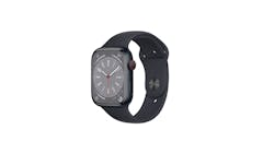 Apple Watch Series 8 GPS + Cellular 45mm Midnight Aluminium Case with Midnight Sport Band (Main)