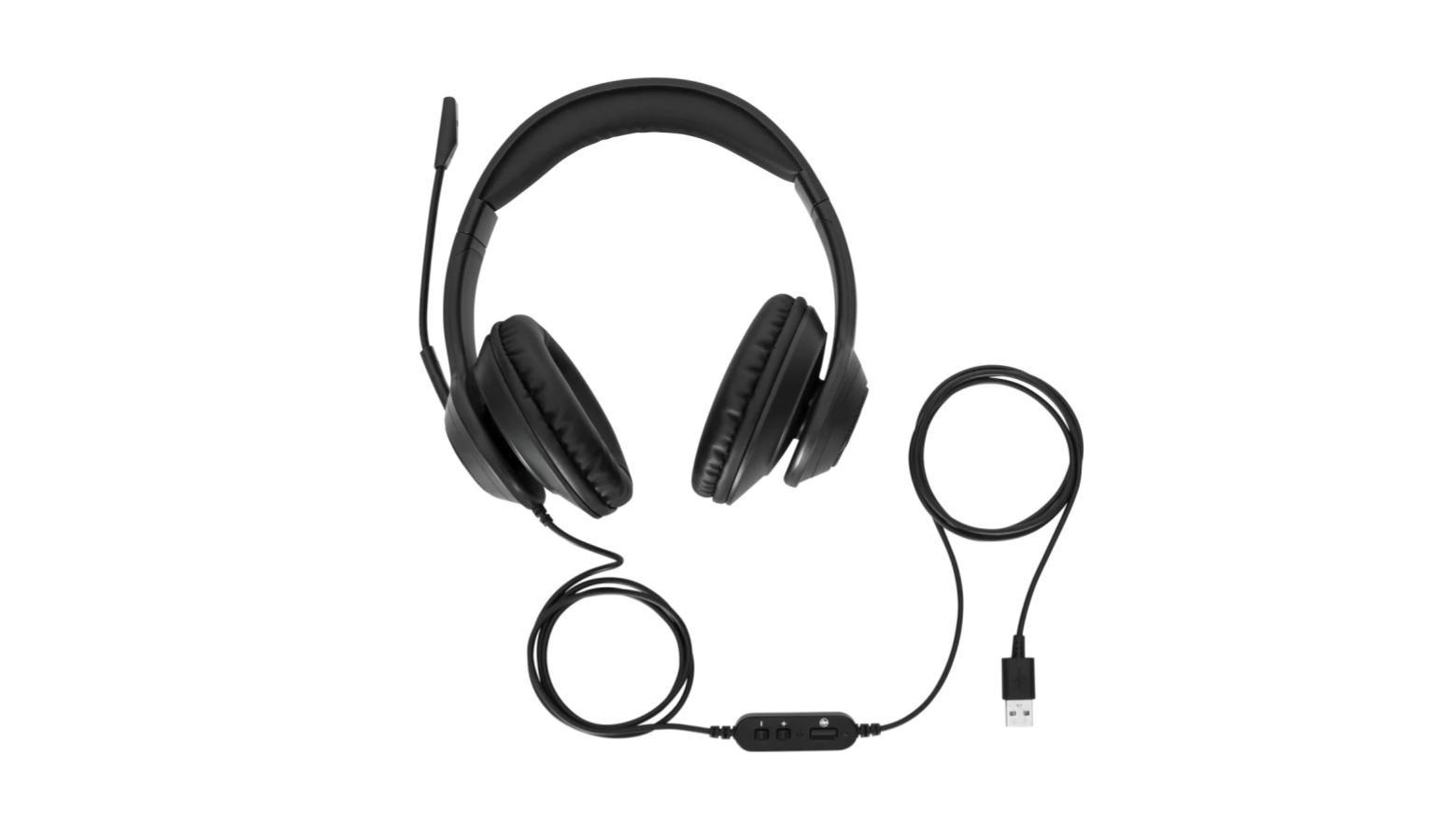 Targus Wired Stereo Headset with Microphone Black AEH102AP50