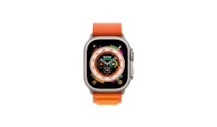 Apple Watch Ultra GPS + Cellular 49mm Titanium Case with Orange Alpine Loop - Main