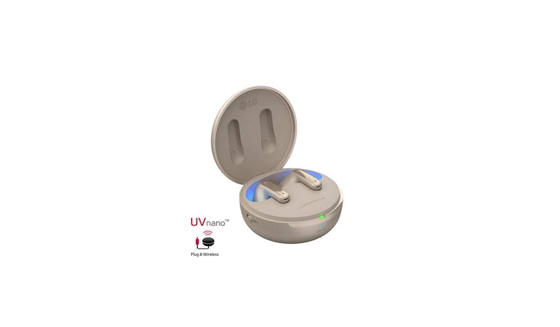 LG TONE Free FP9 - Plug and Wireless True Wireless Bluetooth UVnano Earbuds - Gold (IMG 15)