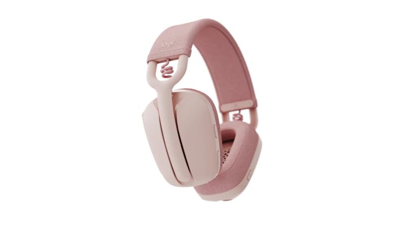 Logitech Zone Vibe 100 Wireless Over the Ear Headphones - Rose