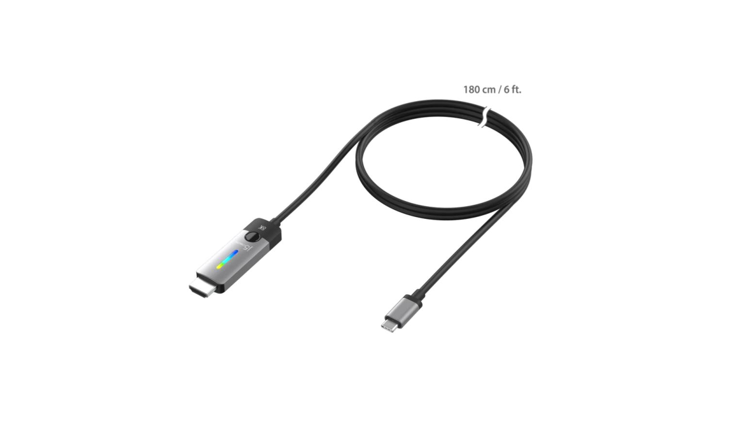 J5 Create USBC to HDMI 2.1 8K Cable JCC157 Harvey Norman Singapore