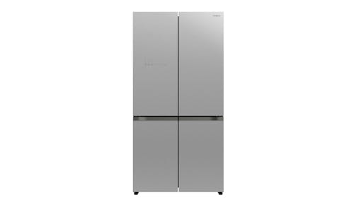 Hitachi R-WB640V0MS-GS 569L French Bottom Freezer Deluxe 4-Door Refrigerator- Glass Silver