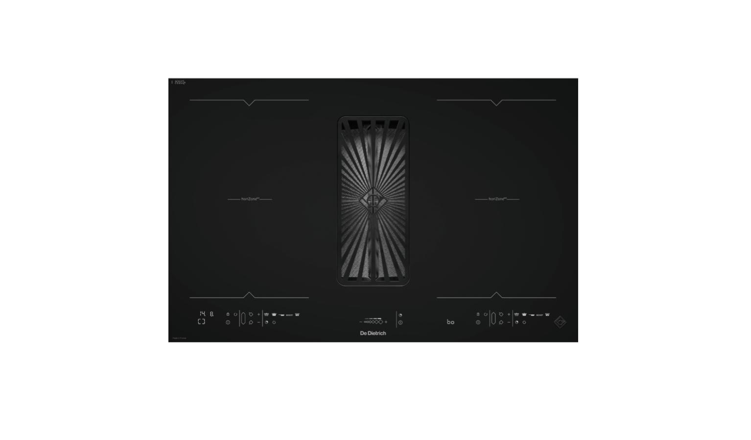 De Dietrich 80CM 4 Zones Built-In Induction Hob - Coal Black DPI7888BH