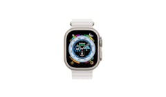 Apple Watch Ultra GPS + Cellular 49mm Titanium Case with White Ocean Band (Main)