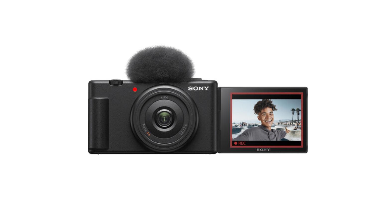 Sony Vlog Camera ZV-1F - Black | Harvey Norman Singapore