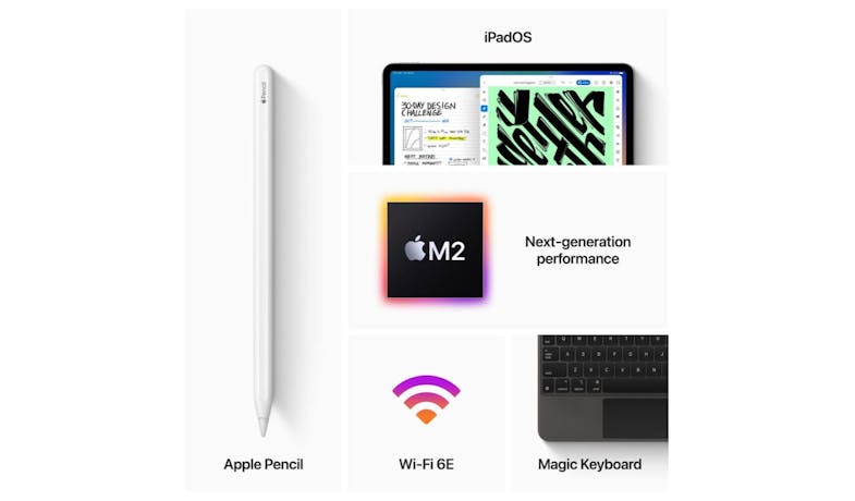 Apple iPad Pro 12.9-inch 2TB Wi-Fi - Silver (MNY03ZP/A)