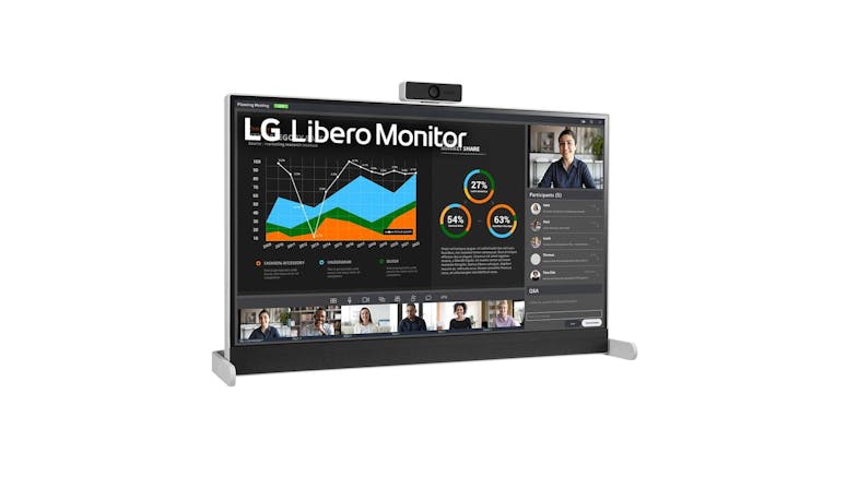 LG 27-inch QHD Libero Monitor with Detachable Full HD Webcam 27BQ70QC-S - 09