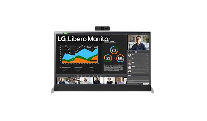 LG 27-inch QHD Libero Monitor with Detachable Full HD Webcam 27BQ70QC-S - 05