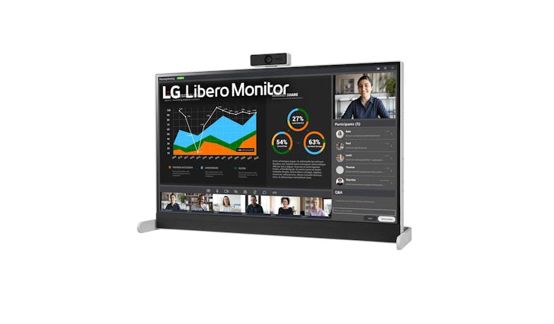 LG 27-inch QHD Libero Monitor with Detachable Full HD Webcam 27BQ70QC-S - 07
