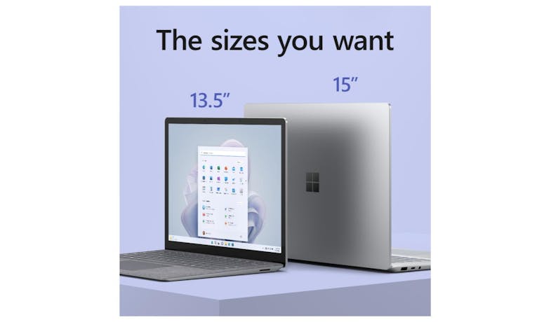 Microsoft Surface Laptop 5 (12th Gen Intel Core i7, 8GB/256GB, Windows 11 Home) 15-Inch Laptop - Platinum RBY-00018