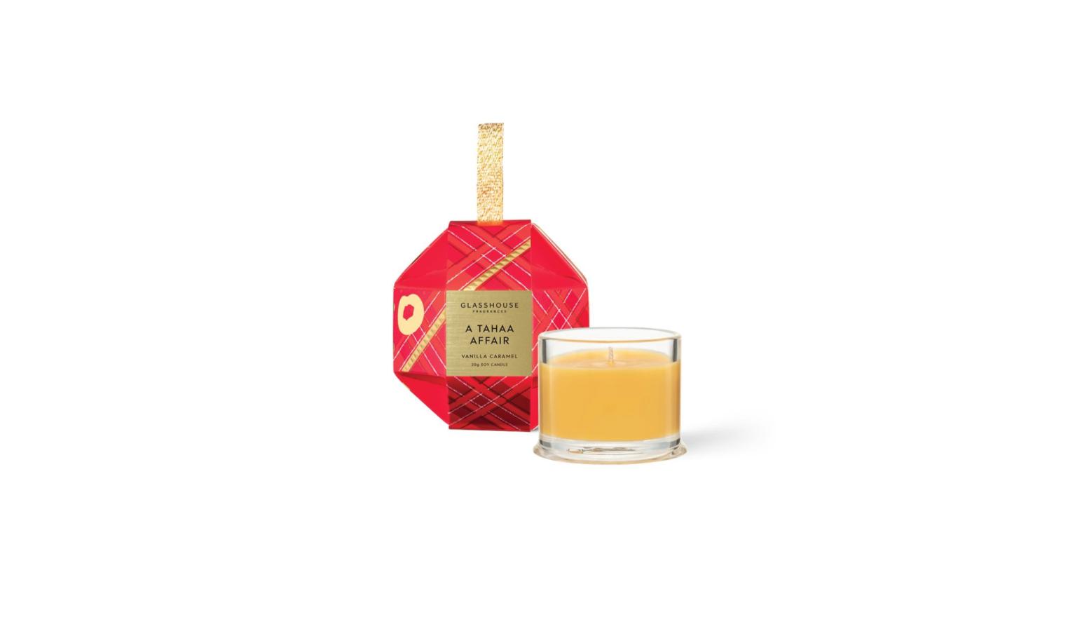 Glasshouse Bauble Candle -Tahaa X22-30g Candle