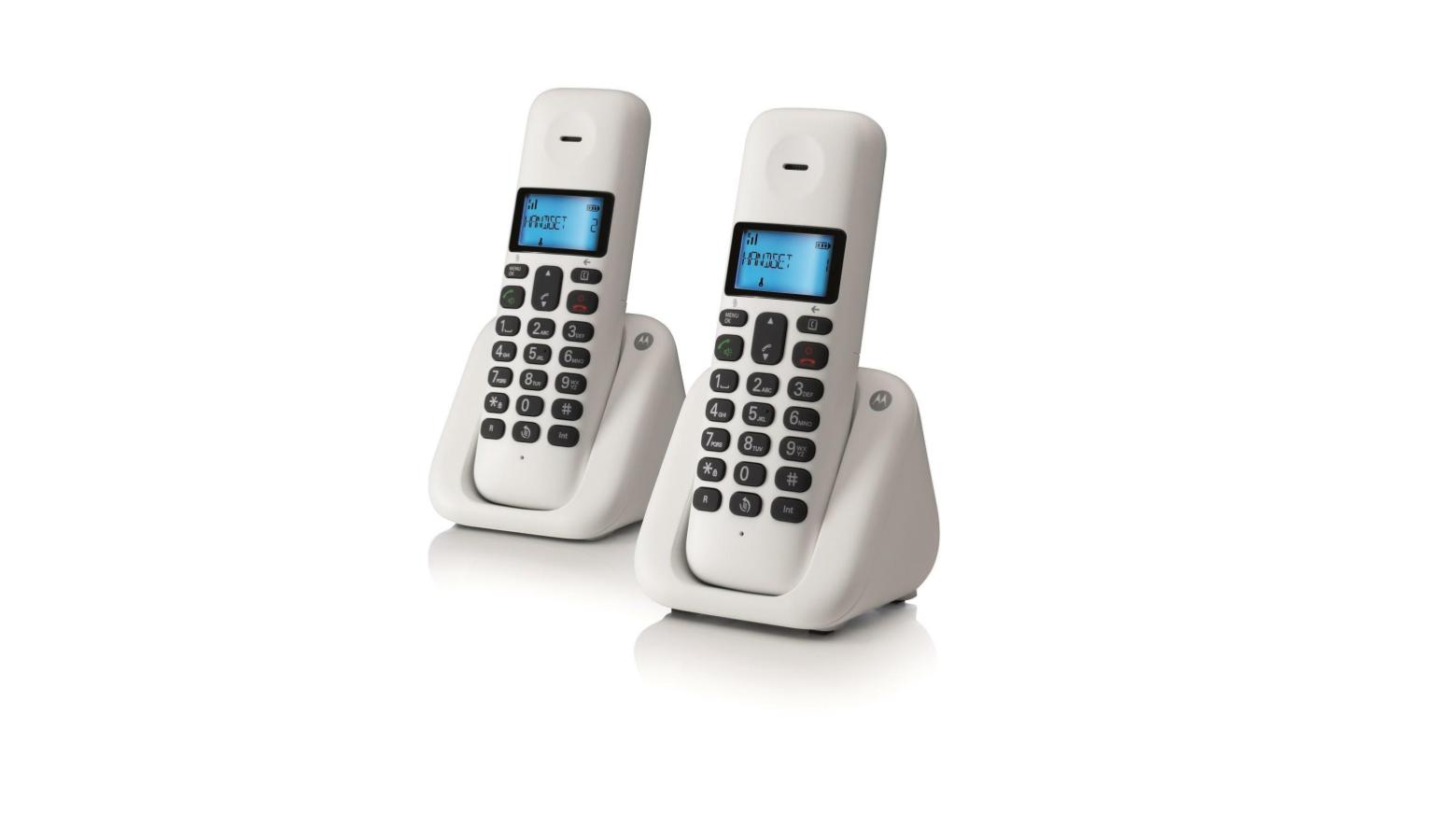 Motorola T302 Digital Cordless Telephone White Harvey Norman Singapore