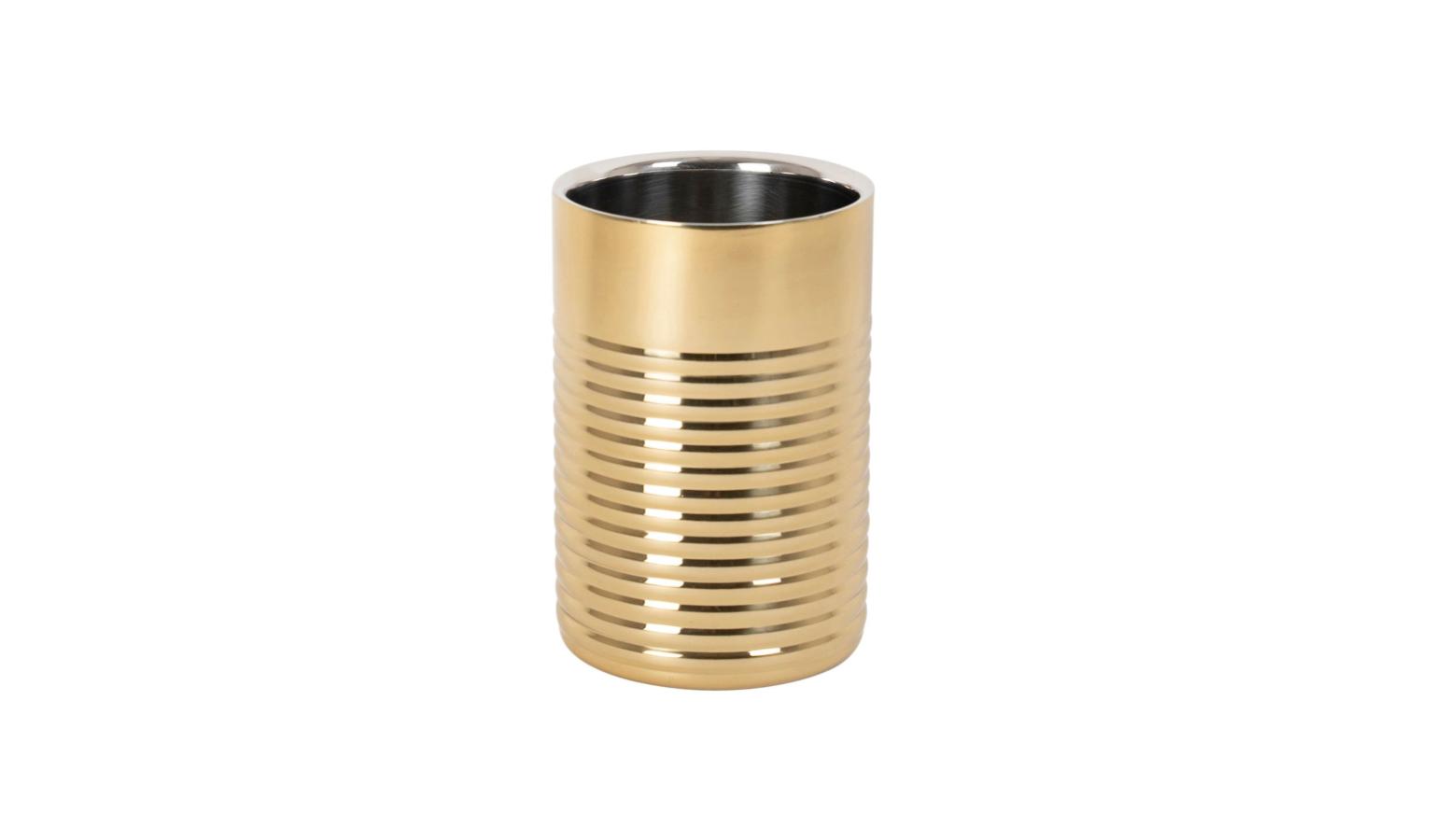 Anton Gold S/S Ribbed Wine Cooler Vkanwi