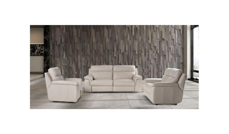 Alan Italian Made Full Leather Electric 2 Seater Recliner Sofa