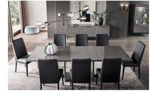 Novecento Italian Made High Gloss Extendable Dining Table